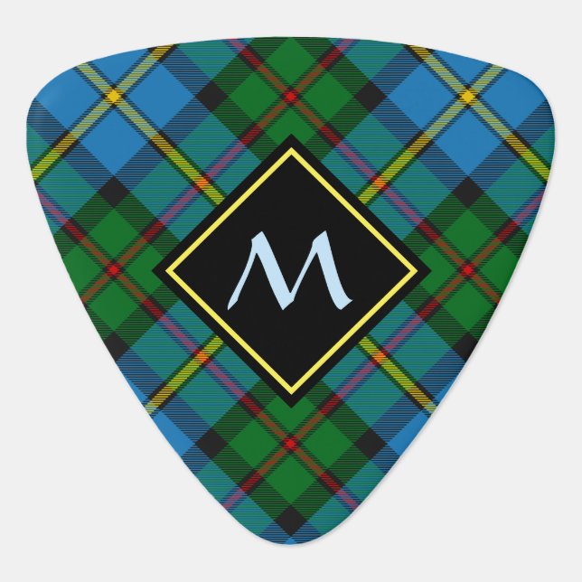Clan MacLeod Hunting Tartan Guitar Pick (Front)