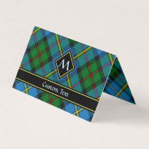 Clan MacLeod Hunting Tartan Horizontal Folded Business Card