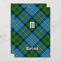 Clan MacLeod Hunting Tartan Invitation