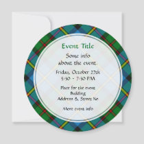 Clan MacLeod Hunting Tartan Invitation