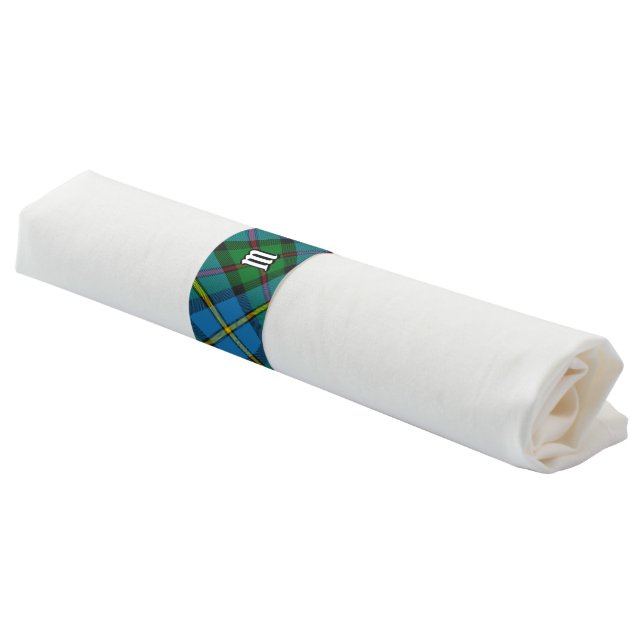 Clan MacLeod Hunting Tartan Napkin Bands (Angled)
