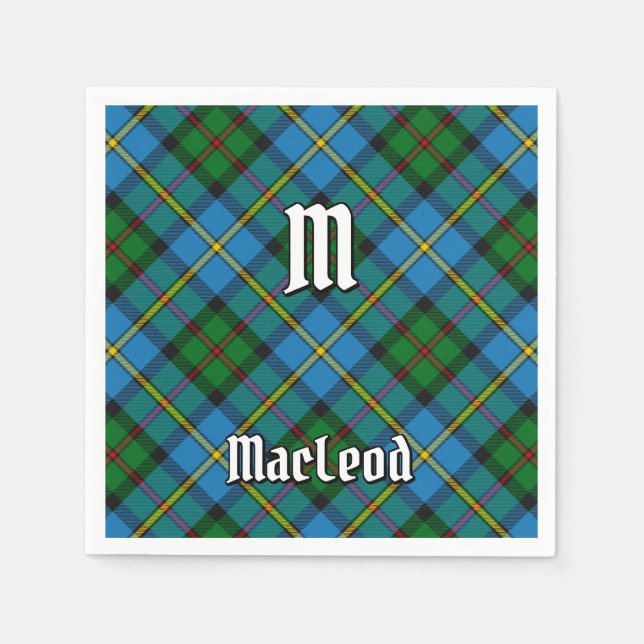 Clan MacLeod Hunting Tartan Napkins (Front)