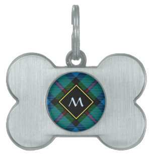Clan MacLeod Hunting Tartan Pet ID Tag