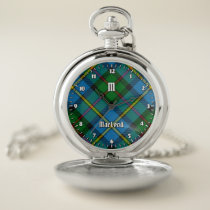 Clan MacLeod Hunting Tartan Pocket Watch