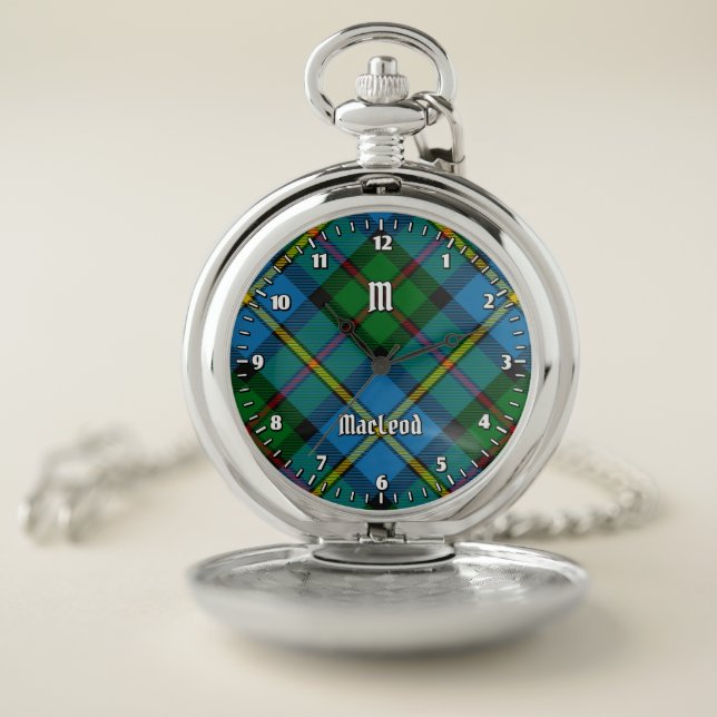 Clan MacLeod Hunting Tartan Pocket Watch (Inside)