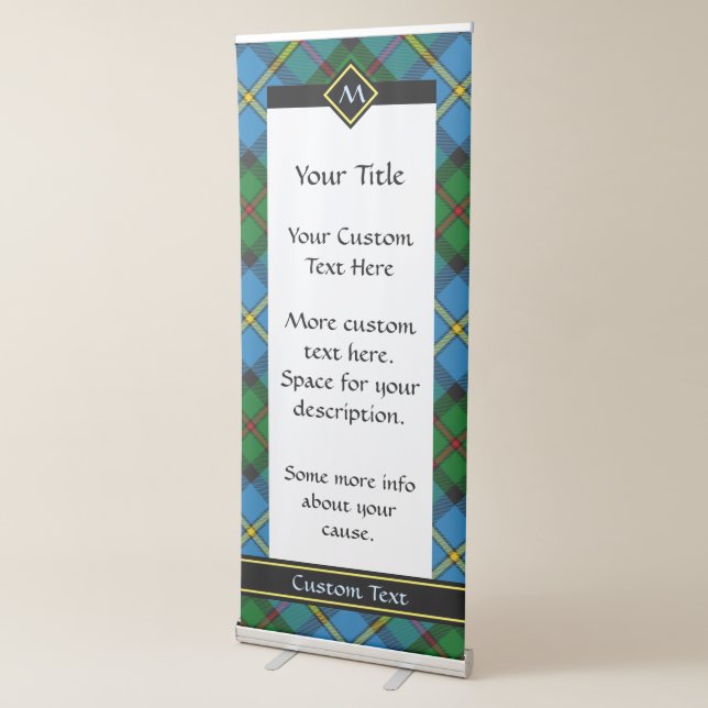 Clan MacLeod Hunting Tartan Retractable Banner (3/4)