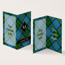 Clan MacLeod Hunting Tartan Vertical Folded Business Card