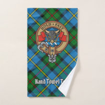 Clan MacLeod of Harris Crest over Hunting Tartan Bath Towel Set