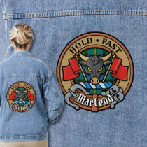 Clan MacLeod of Harris Crest over Hunting Tartan Denim Jacket
