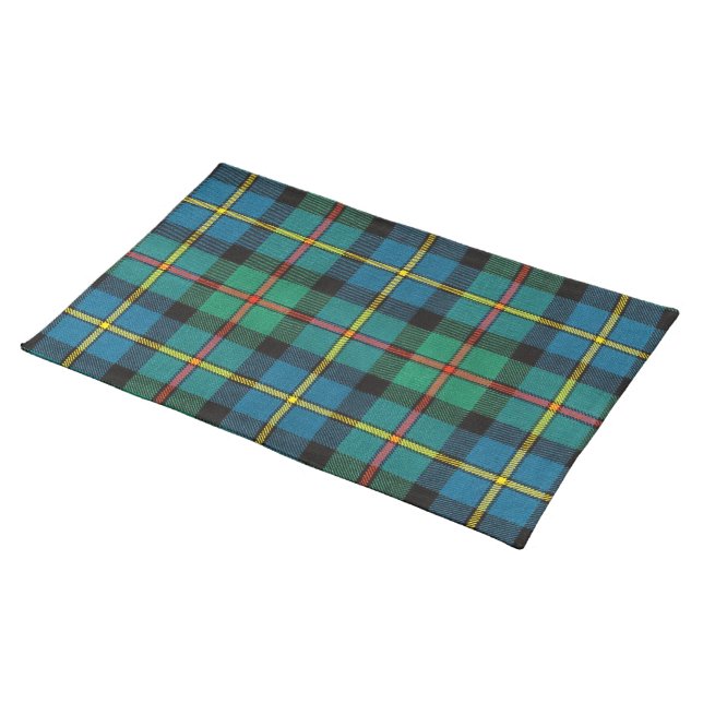 Clan MacLeod of Harris Heavy Weight Tartan Cloth Placemat (On Table)