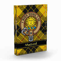 Clan MacLeod of Lewis Crest Acrylic Award