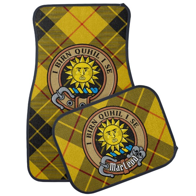 Clan MacLeod of Lewis Crest Car Floor Mat (Set)