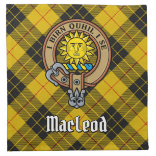 Clan MacLeod of Lewis Crest Cloth Napkin