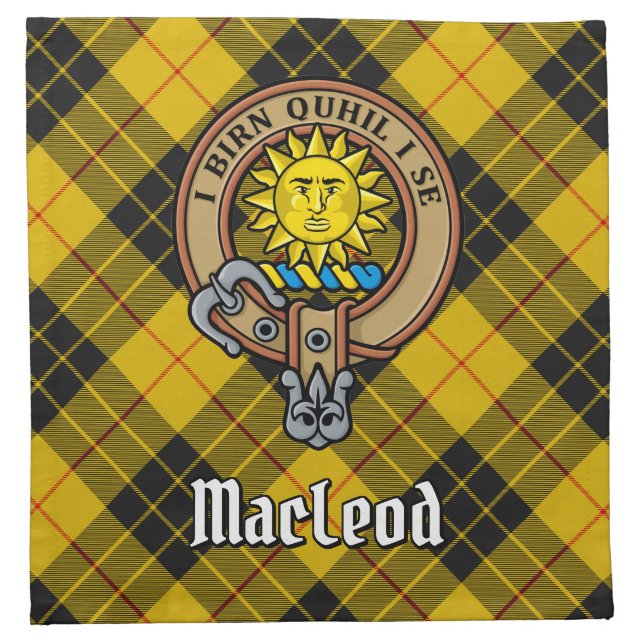 Clan MacLeod of Lewis Crest Cloth Napkin (Front)