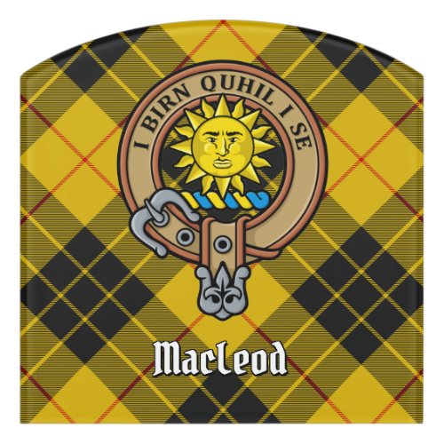 Clan MacLeod of Lewis Crest Door Sign