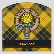 Clan MacLeod of Lewis Crest Door Sign