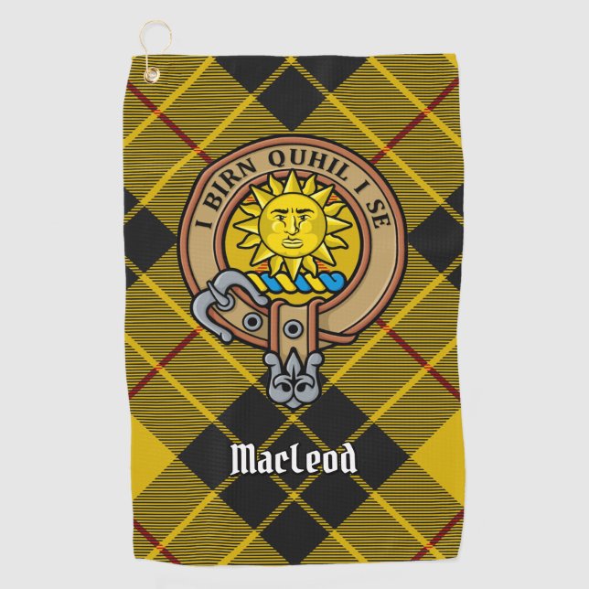 Clan MacLeod of Lewis Crest Golf Towel (Front)