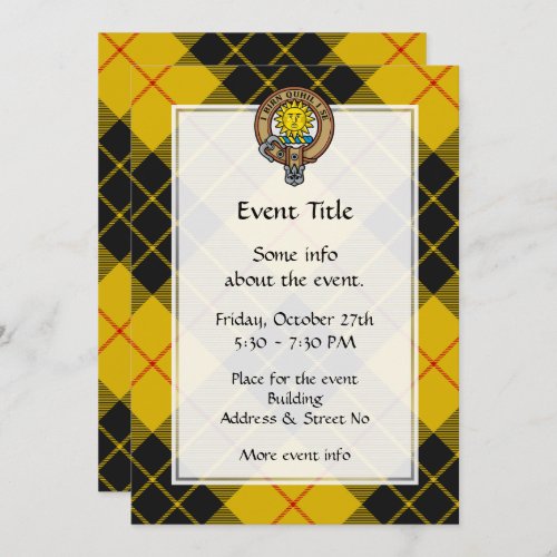 Clan MacLeod of Lewis Crest Invitation