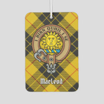 Clan MacLeod of Lewis Crest over Tartan Air Freshener