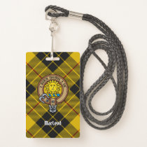 Clan MacLeod of Lewis Crest over Tartan Badge