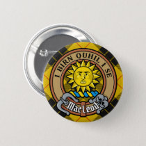 Clan MacLeod of Lewis Crest over Tartan Button