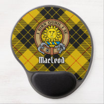 Clan MacLeod of Lewis Crest over Tartan Gel Mouse Pad