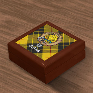 Clan MacLeod of Lewis Crest over Tartan Gift Box