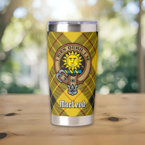 Clan MacLeod of Lewis Crest over Tartan Insulated Tumbler