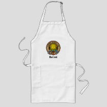 Clan MacLeod of Lewis Crest over Tartan Long Apron