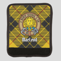 Clan MacLeod of Lewis Crest over Tartan Luggage Handle Wrap