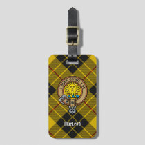Clan MacLeod of Lewis Crest over Tartan Luggage Tag