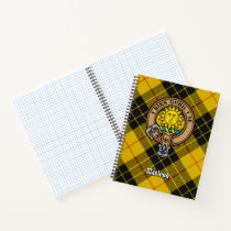 Clan MacLeod of Lewis Crest over Tartan Notebook