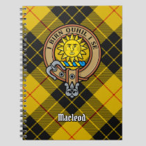 Clan MacLeod of Lewis Crest over Tartan Notebook