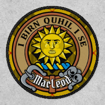 Clan MacLeod of Lewis Crest over Tartan Patch