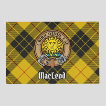 Clan MacLeod of Lewis Crest over Tartan Placemat