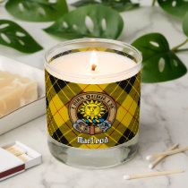 Clan MacLeod of Lewis Crest over Tartan Scented Candle