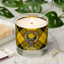 Clan MacLeod of Lewis Crest over Tartan Scented Candle