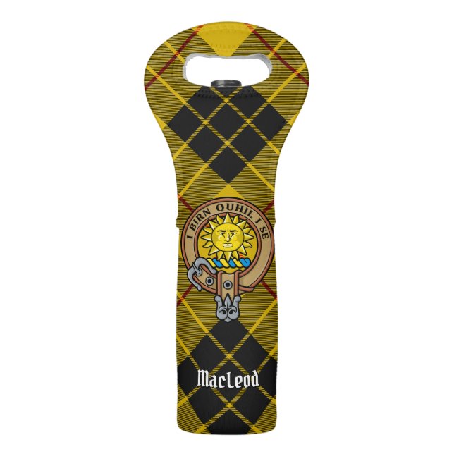 Clan MacLeod of Lewis Crest Wine Bag (Front)