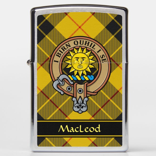 Clan MacLeod of Lewis Crest Zippo Lighter (Front)
