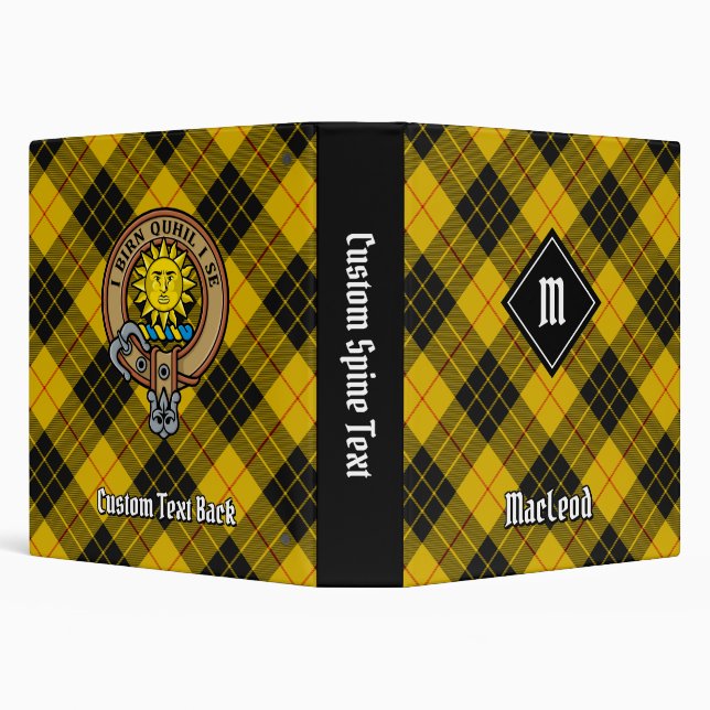 Clan Macleod of Lewis Tartan 3 Ring Binder (Background)