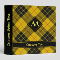 Clan Macleod of Lewis Tartan 3 Ring Binder