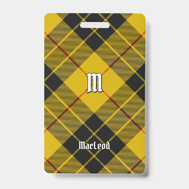 Clan Macleod of Lewis Tartan Badge (Front)
