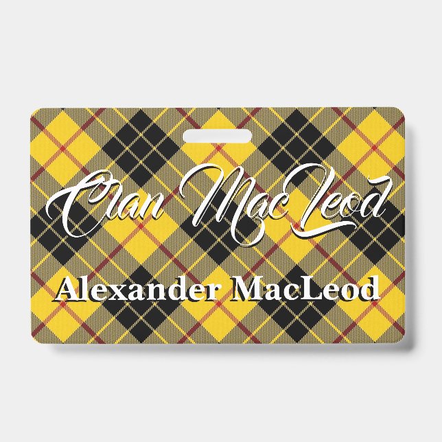 Clan MacLeod of Lewis Tartan Badge (Front)