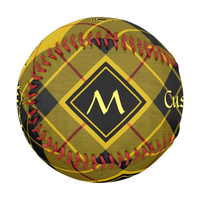 Clan Macleod of Lewis Tartan Baseball (Front Left)