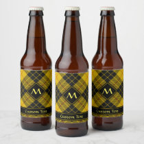 Clan Macleod of Lewis Tartan Beer Bottle Label