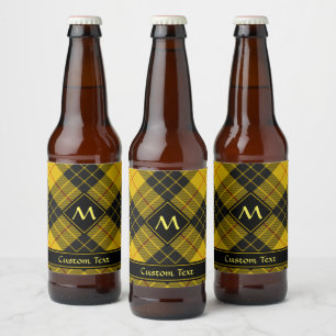 Clan Macleod of Lewis Tartan Beer Bottle Label