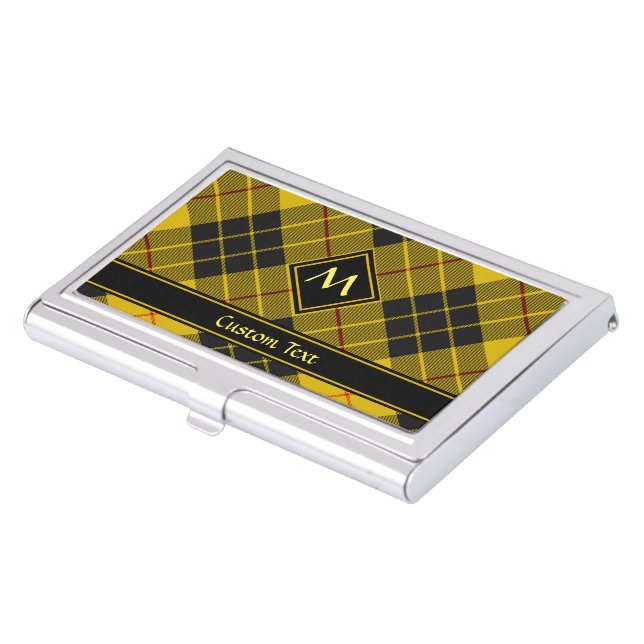 Clan Macleod of Lewis Tartan Business Card Case (Front)