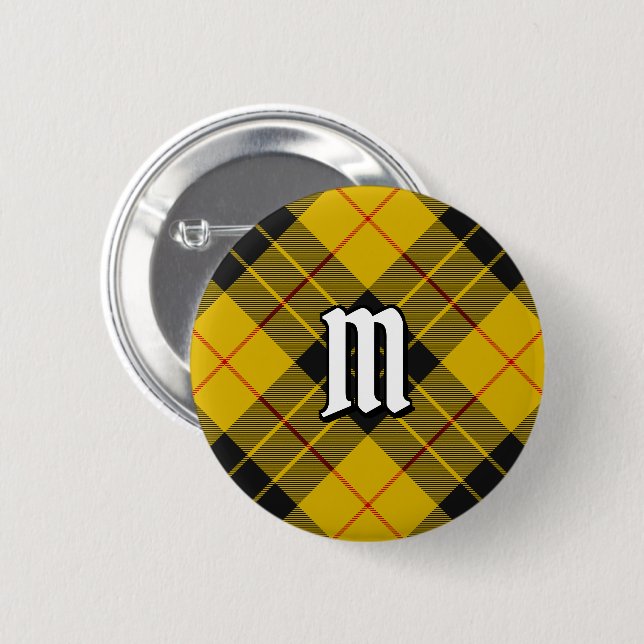 Clan Macleod of Lewis Tartan Button (Front & Back)