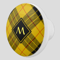 Clan Macleod of Lewis Tartan Ceramic Knob