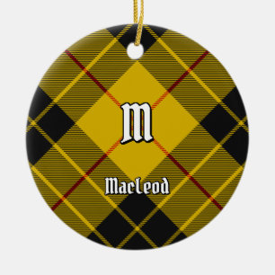 Clan Macleod of Lewis Tartan Ceramic Ornament